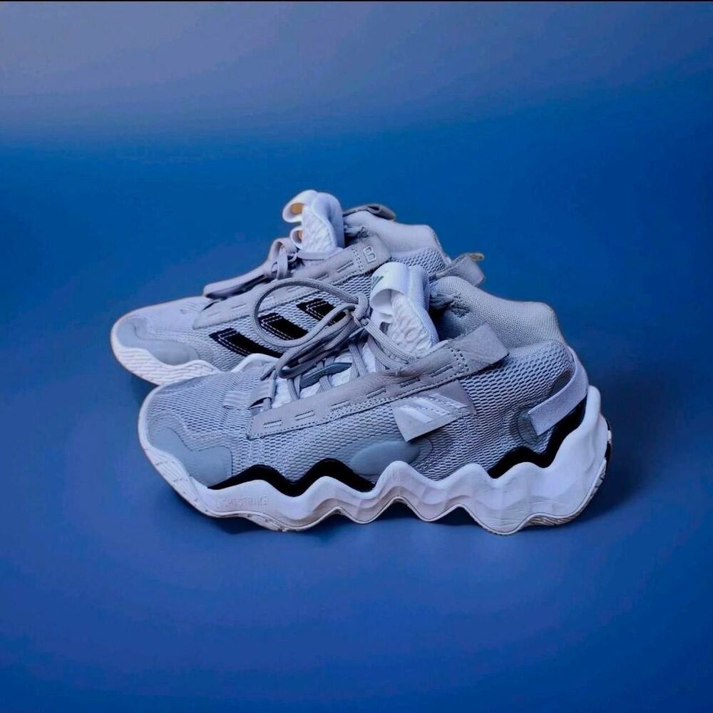 Adidas Women's Grey and White Trainers